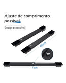 Suporte Móvel com Rodinhas Ajustável para Geladeira Máquina de Lavar e Móveis | Home Gaju