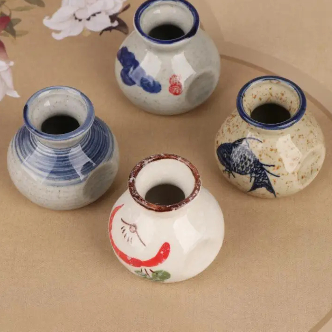 Suporte de Palito de Cerâmica Estilo Chinês para Mesa | Home Gaju