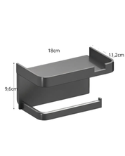 Suporte de Papel Higiênico Adesivo com Prateleira | Home Gaju