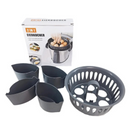 Suporte para Ovos 2 em 1 Compatível com Thermomix | Cozedor de Ovos Pochê e Ovos Cozidos | Home Gaju