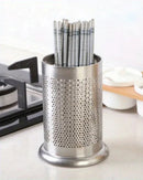 Suporte para Talheres sob mesa com talheres