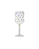 Taça de Vidro com Pontos Coloridos 300ml Vinho Branco e Tinto | Home Gaju