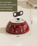 Temporizador de Cozinha Magnético Manual com Alarme | Home Gaju