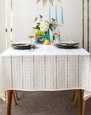 Toalha de Mesa de Algodão Branco com Bordado Francês Loja Online de Mesa Posta Home Gaju