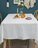 Toalha de Mesa de Algodão Branco com Bordado Francês Loja Online de Mesa Posta Home Gaju