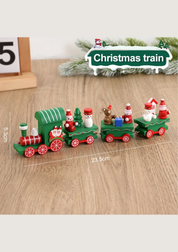 Trem de Madeira Decorativo Natalino