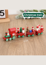 Trem de Madeira Decorativo Natalino