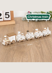 Trem de Madeira Decorativo Natalino