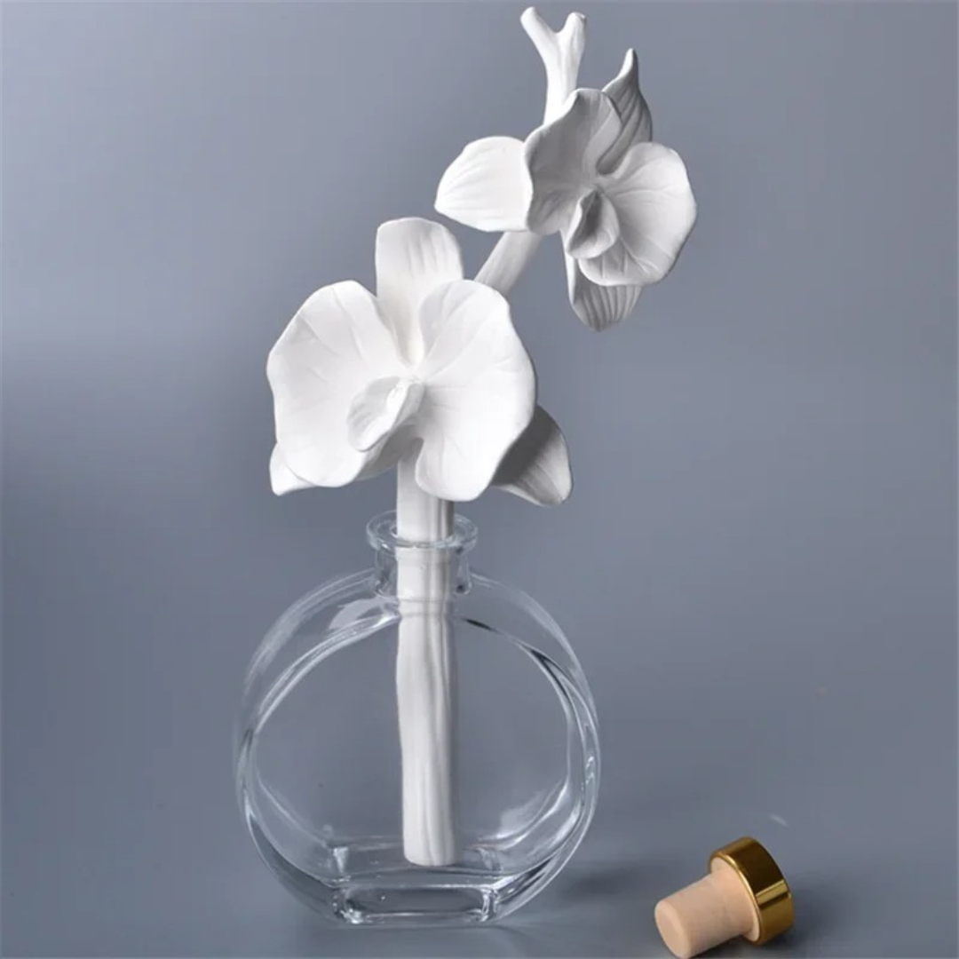 Vareta para Difusor em Cerâmica com Formato de Flor | Decoração de Fragrâncias para Casa | Home Gaju