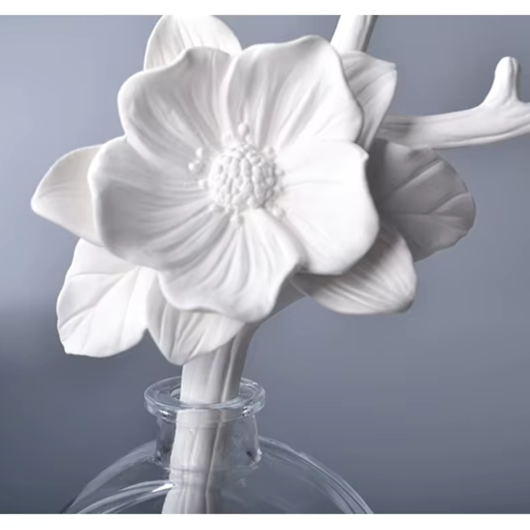 Vareta para Difusor em Cerâmica com Formato de Flor | Decoração de Fragrâncias para Casa | Home Gaju