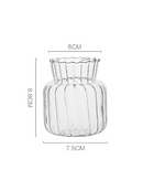 Medida 3 do Vaso de Vidro para flores